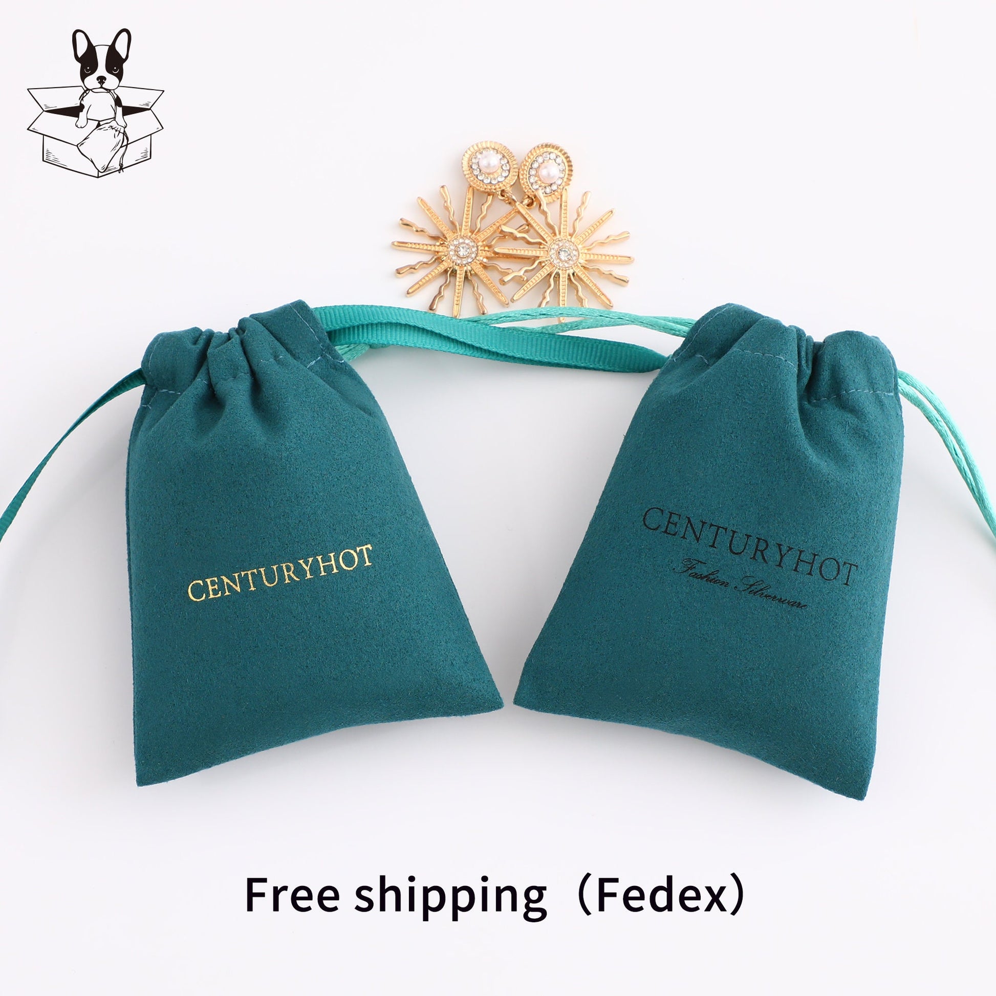 Personalized Microfiber Drawstring Bag, Custom Logo Jewelry Packaging-4