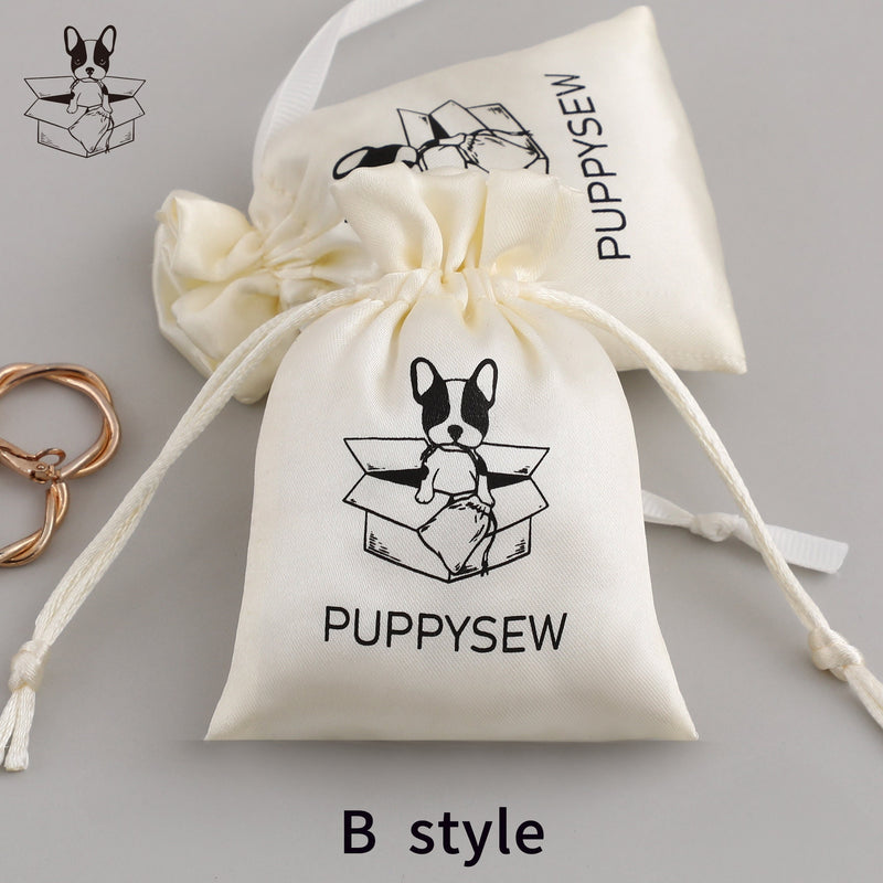Custom Satin Drawstring Bag: Personalized Logo, Jewelry Packaging-zoom-