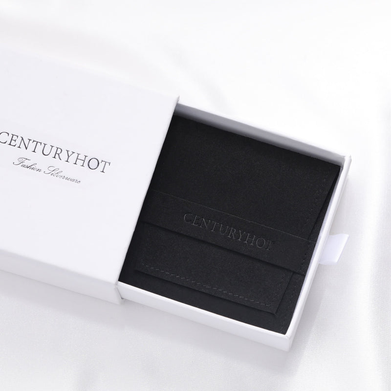 Custom Logo Microfiber Jewelry Bag - Black Fashion Packaging (50pcs)-zoom-