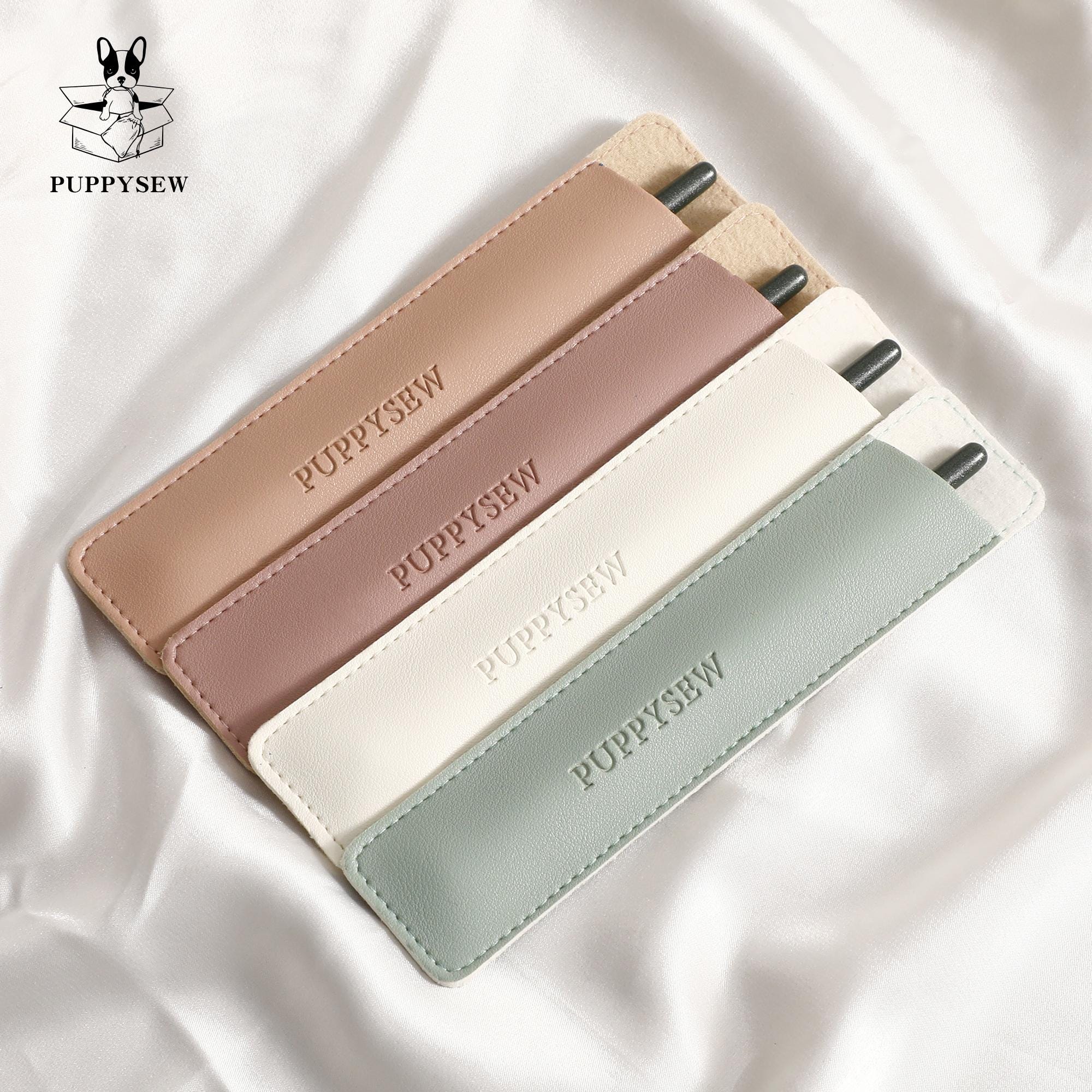 Embossed Faux Leather Pen or Makeup Brush Cover (50pcs)