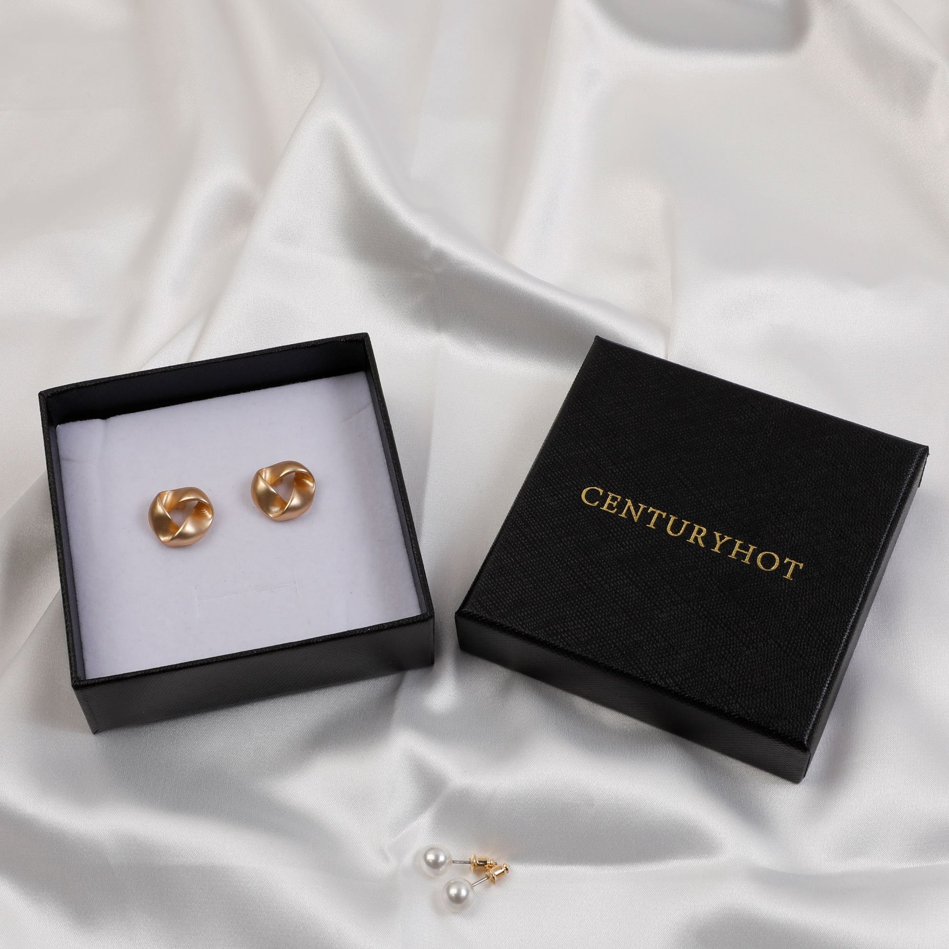50 Pcs Black Jewelry Box, Custom Logo Packaging (9x9x3.2cm)-3