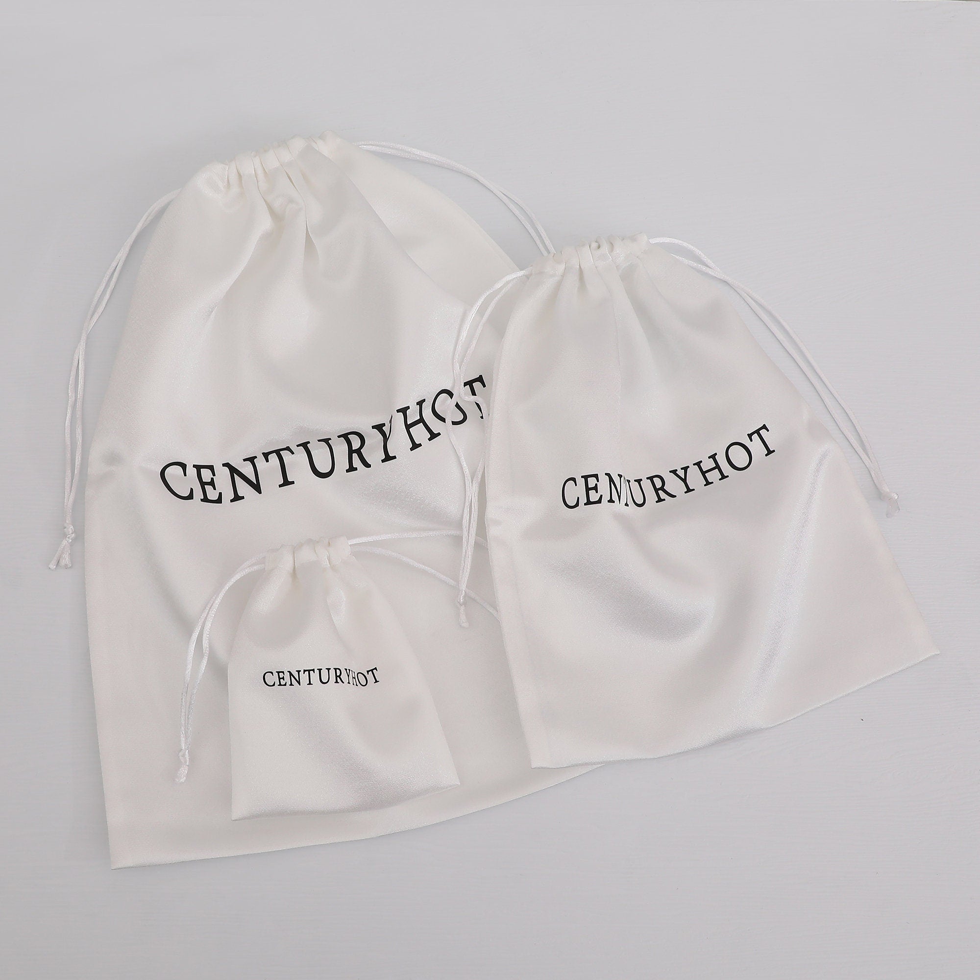 Custom Satin Drawstring Bags, Personalized Logo Printing, Jewelry Packaging-zoom-6