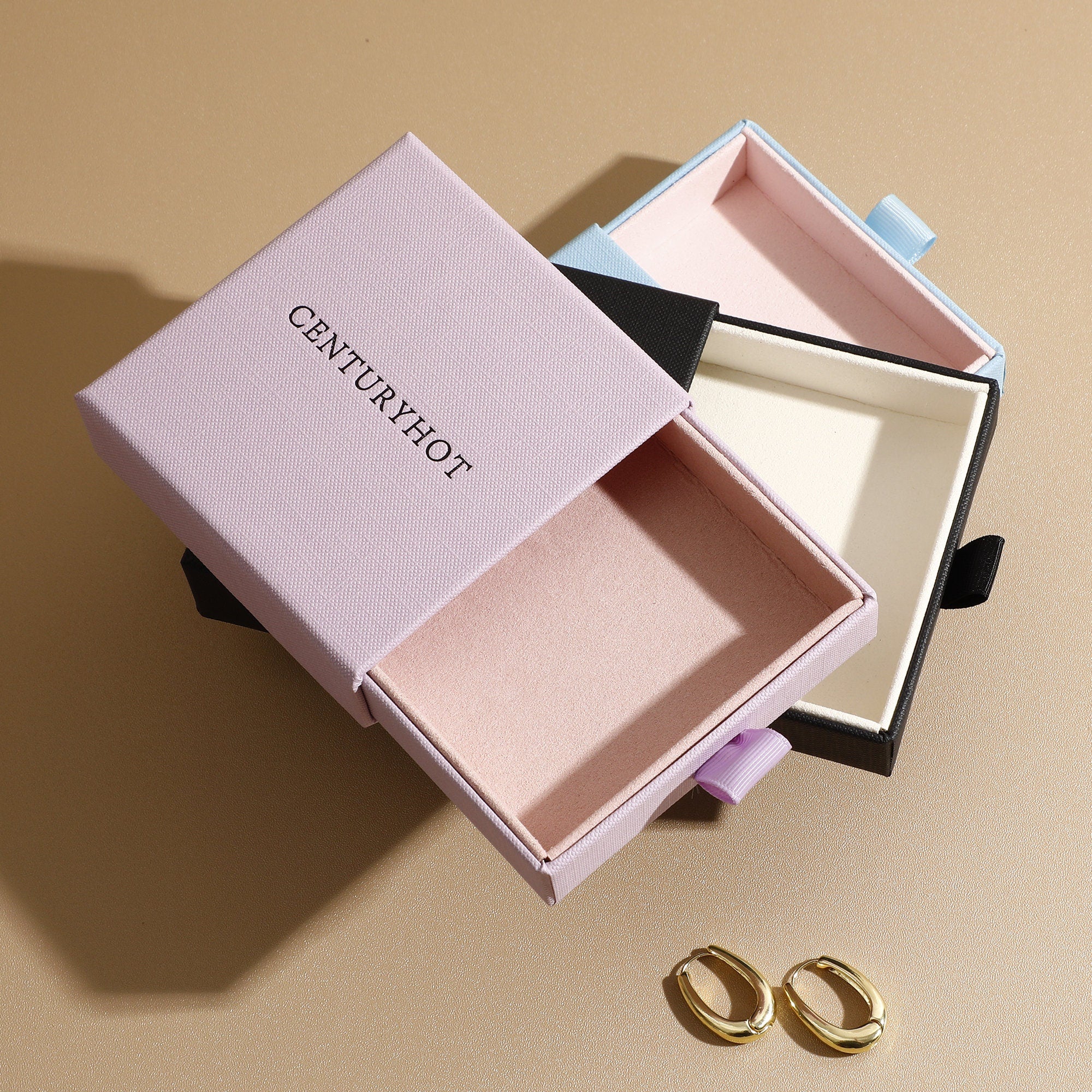 Custom Logo Paper Jewelry Box, Necklace & Ring Gift Packaging-zoom-4