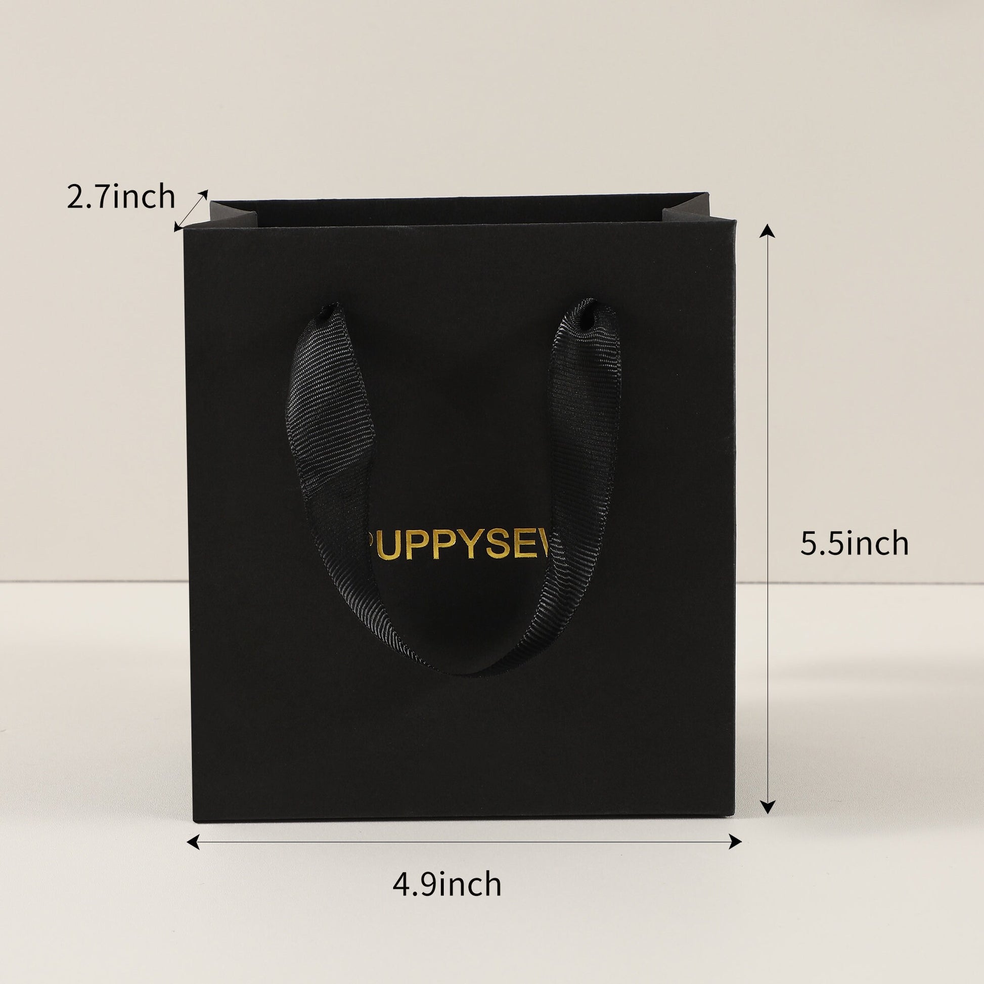 50 black custom logo Paper shopping bag halloween Customized package-5