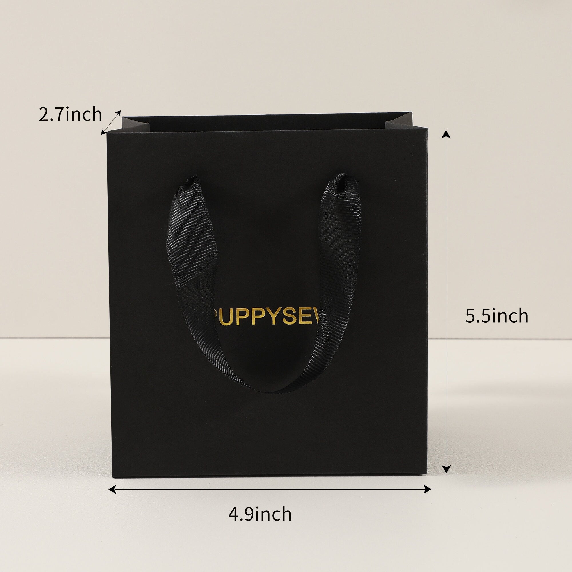50 black custom logo Paper shopping bag halloween Customized package-zoom-5