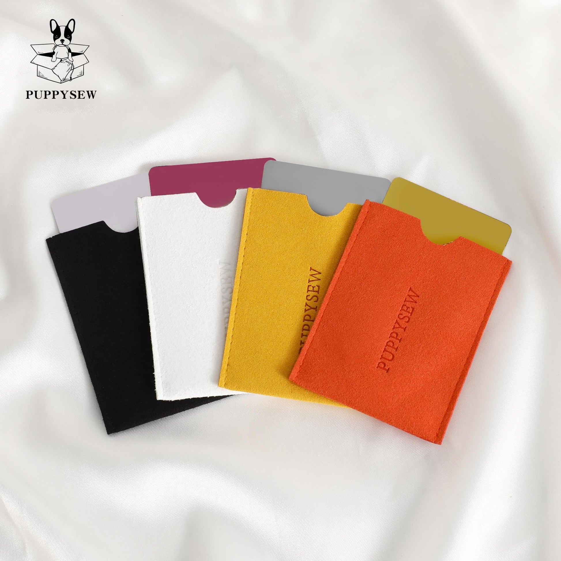 Personalized Microfiber Card Holder, Embossed Logo (50pcs)-8