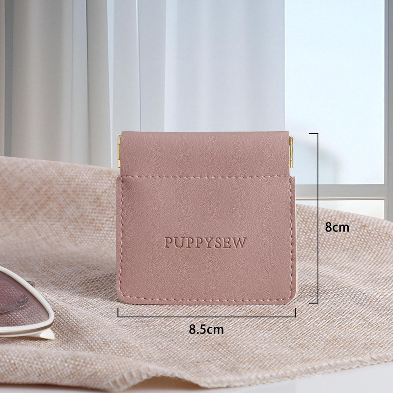 Custom Leather Jewelry Pouch, Snap Closure, Personalized Logo-zoom-