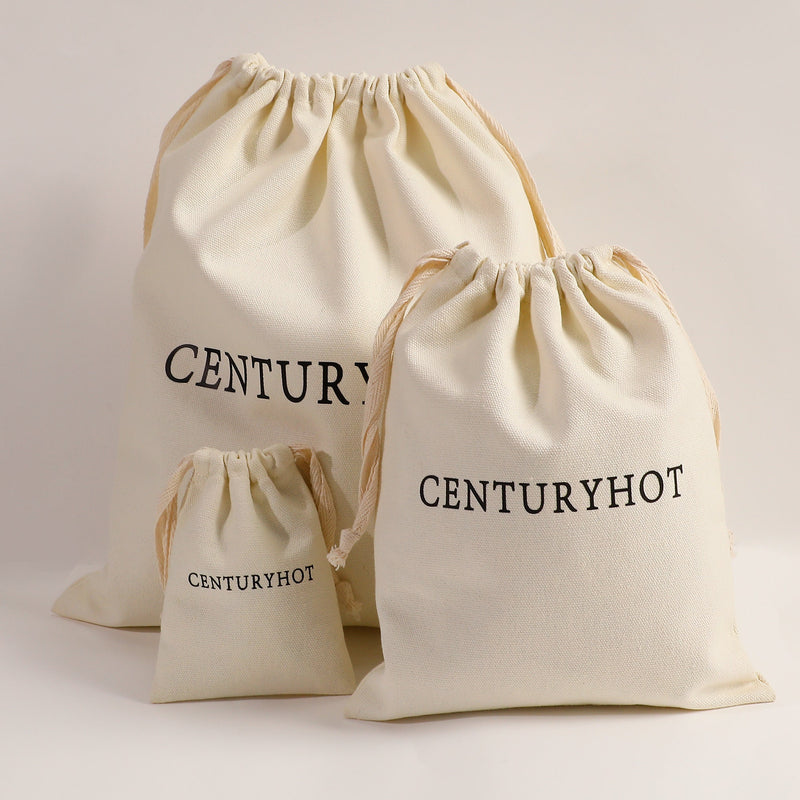 50 Canvas Drawstring Bags - Custom Logo Jewelry Packaging-zoom-