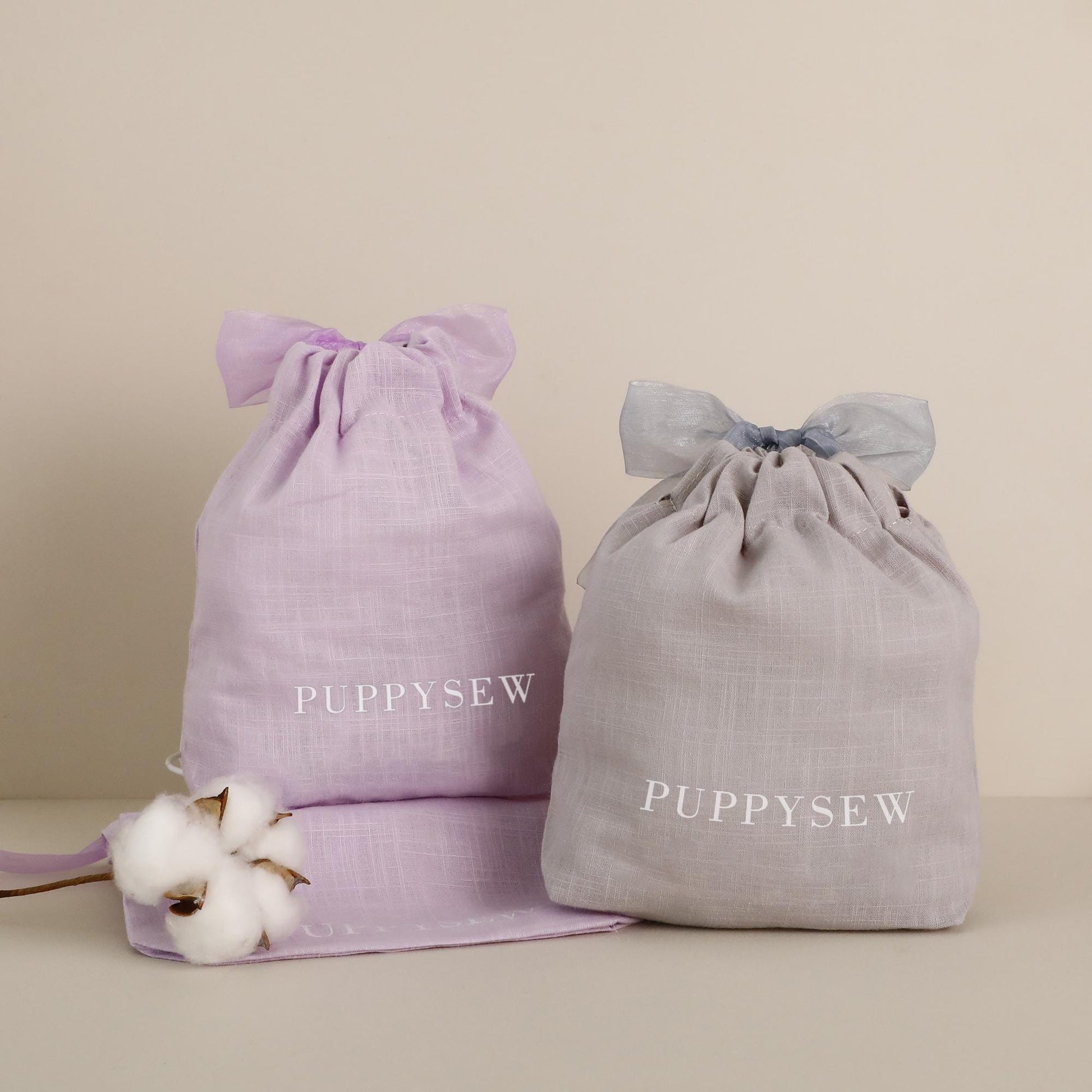 50pcs Custom Cotton Drawstring Bags – Eco Dye, Organza Tie-6