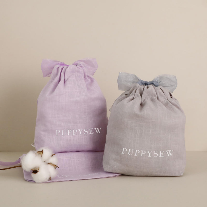 50pcs Custom Cotton Drawstring Bags – Eco Dye, Organza Tie-zoom-