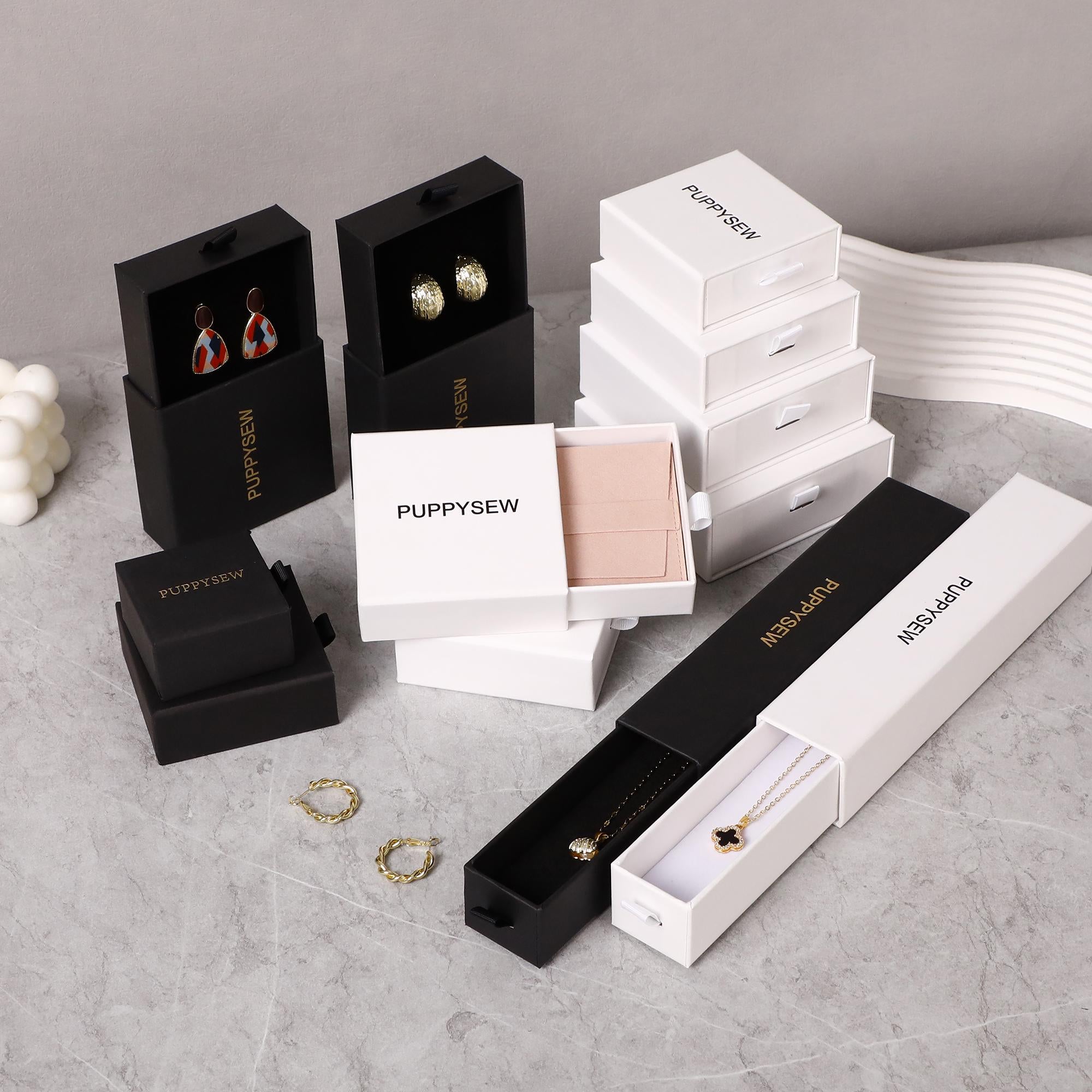 Custom Logo Jewelry Gift Boxes – Small Drawer-Type Packaging-zoom-3