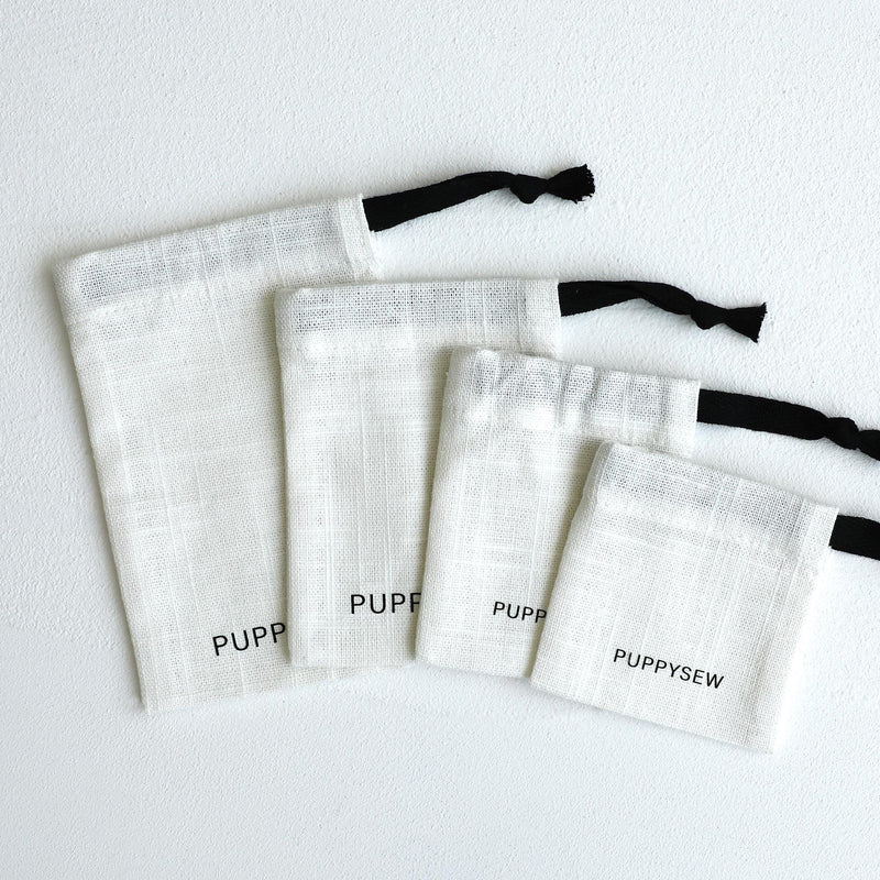 100 White Cotton Canvas Drawstring Bags, Personalized Logo Jewelry Packaging-zoom-
