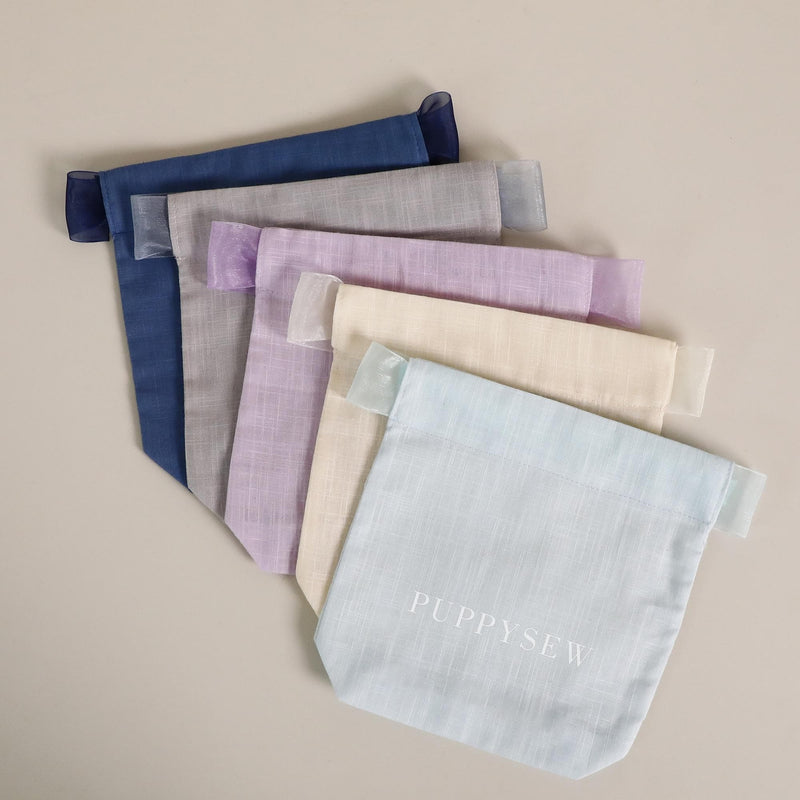 50pcs Custom Cotton Drawstring Bags – Eco Dye, Organza Tie-zoom-