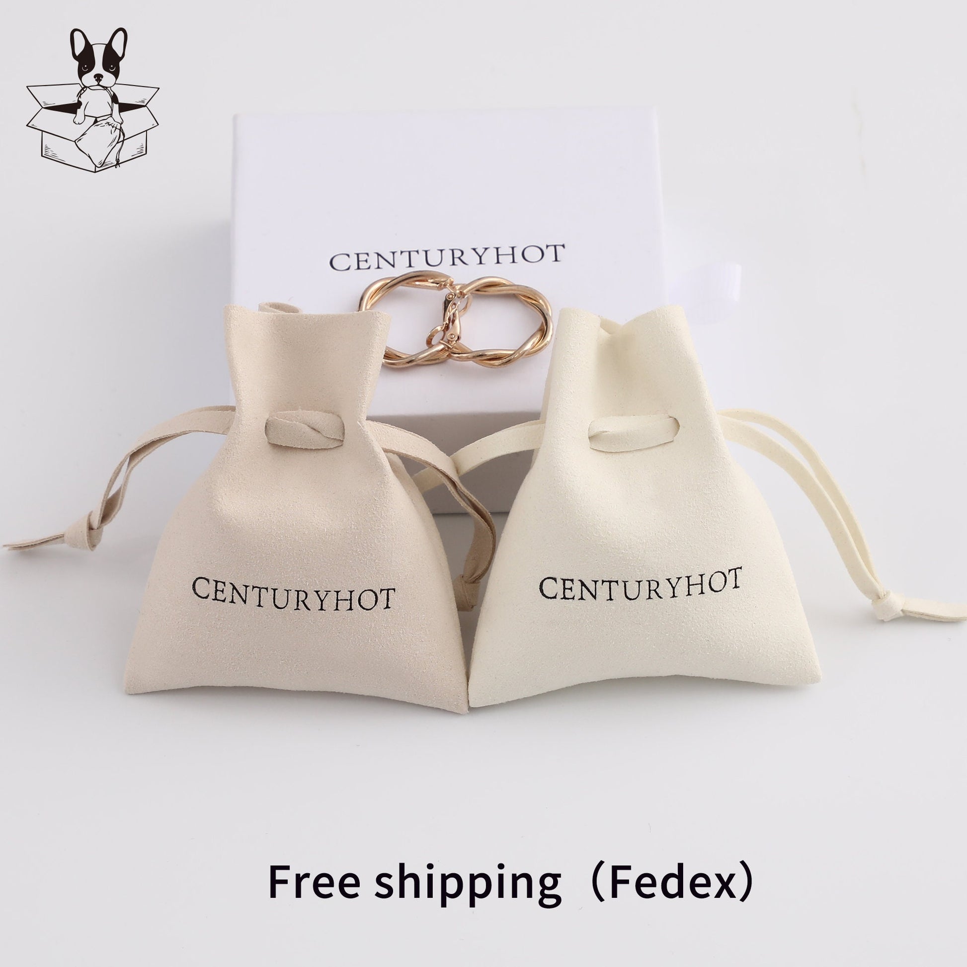 Custom Logo Microfiber Jewelry Pouch - Wedding Favor Packaging-2