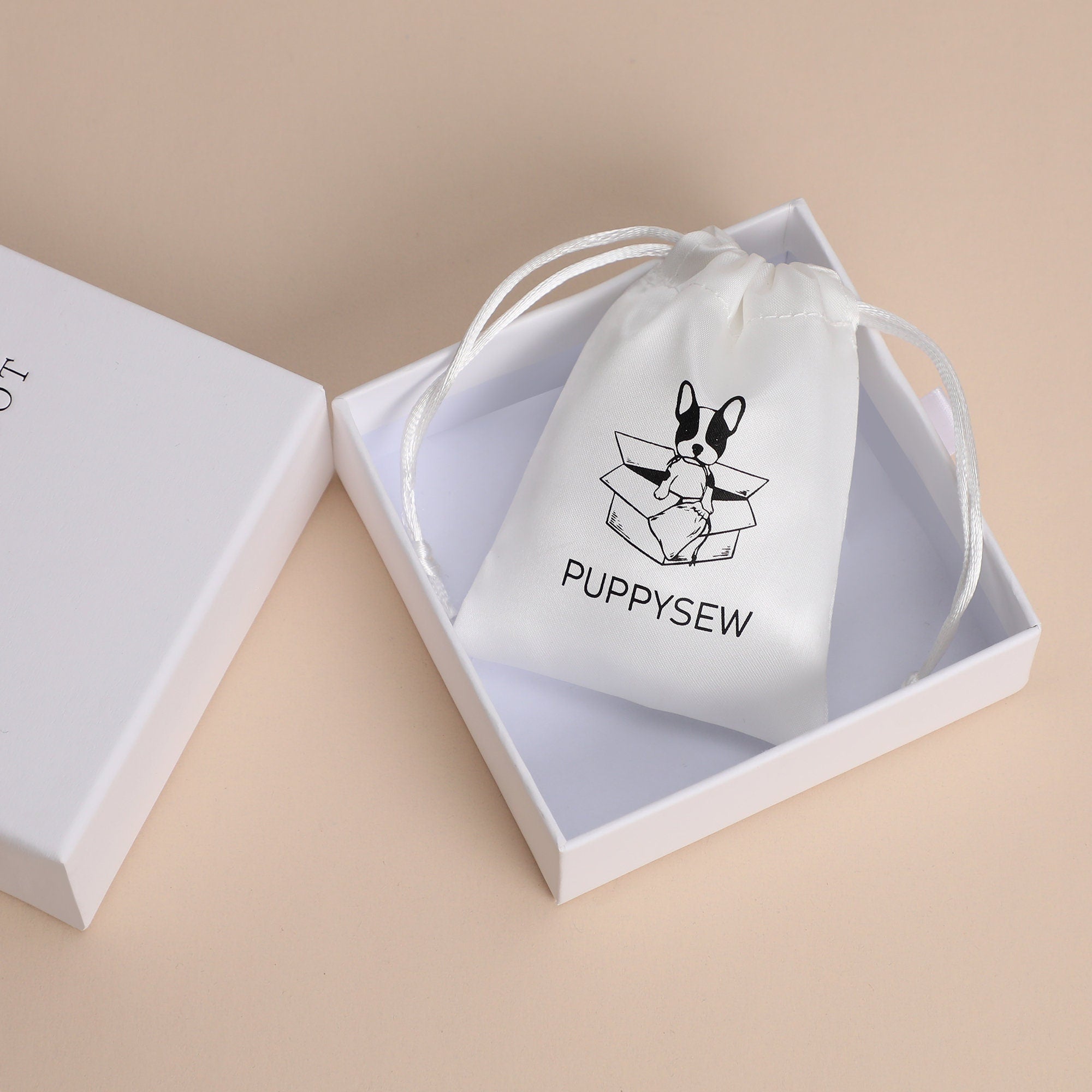 Custom Satin Drawstring Bag: Logo Print Jewelry Packaging-zoom-4
