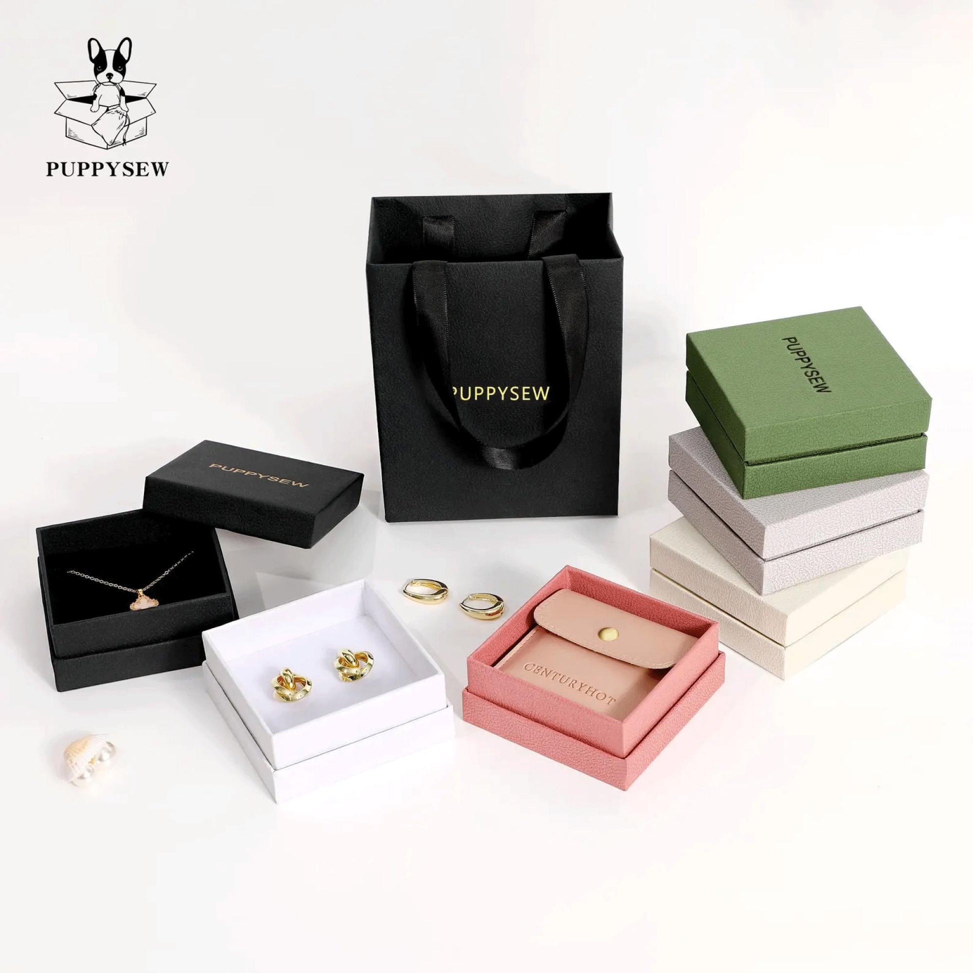 Customizable Jewelry Gift Box, Ring Earring Watch Box (6x6x4cm)-9