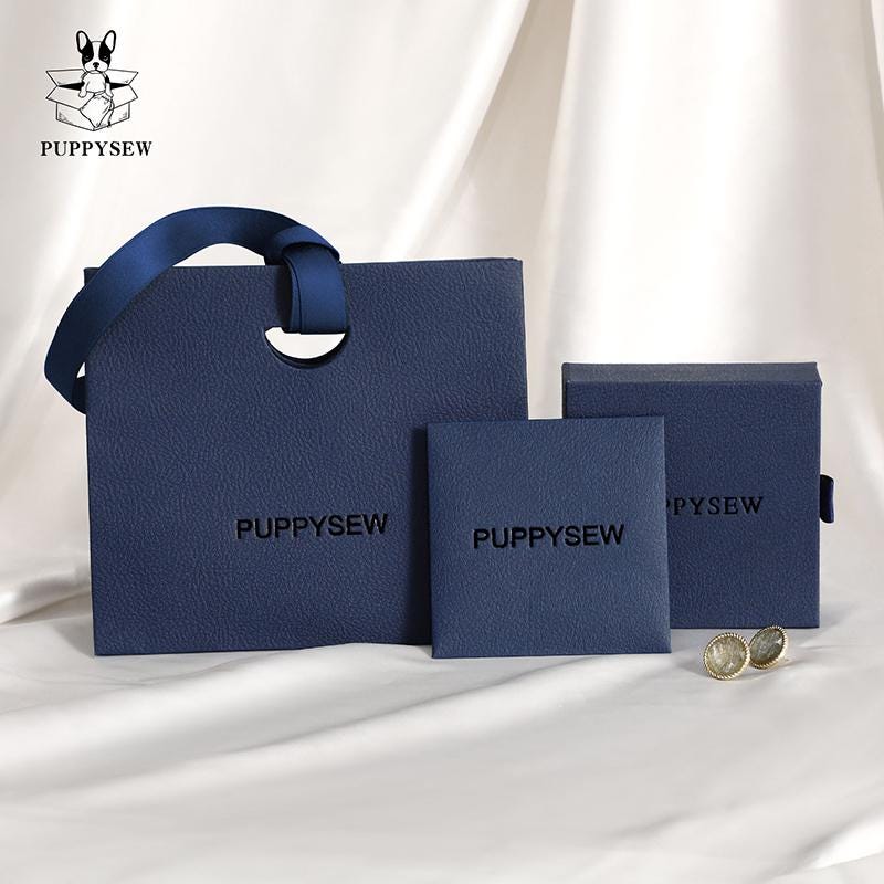 Customizable Jewelry Packaging Set, Paper Box, Bag, Polishing Cloth-zoom-5