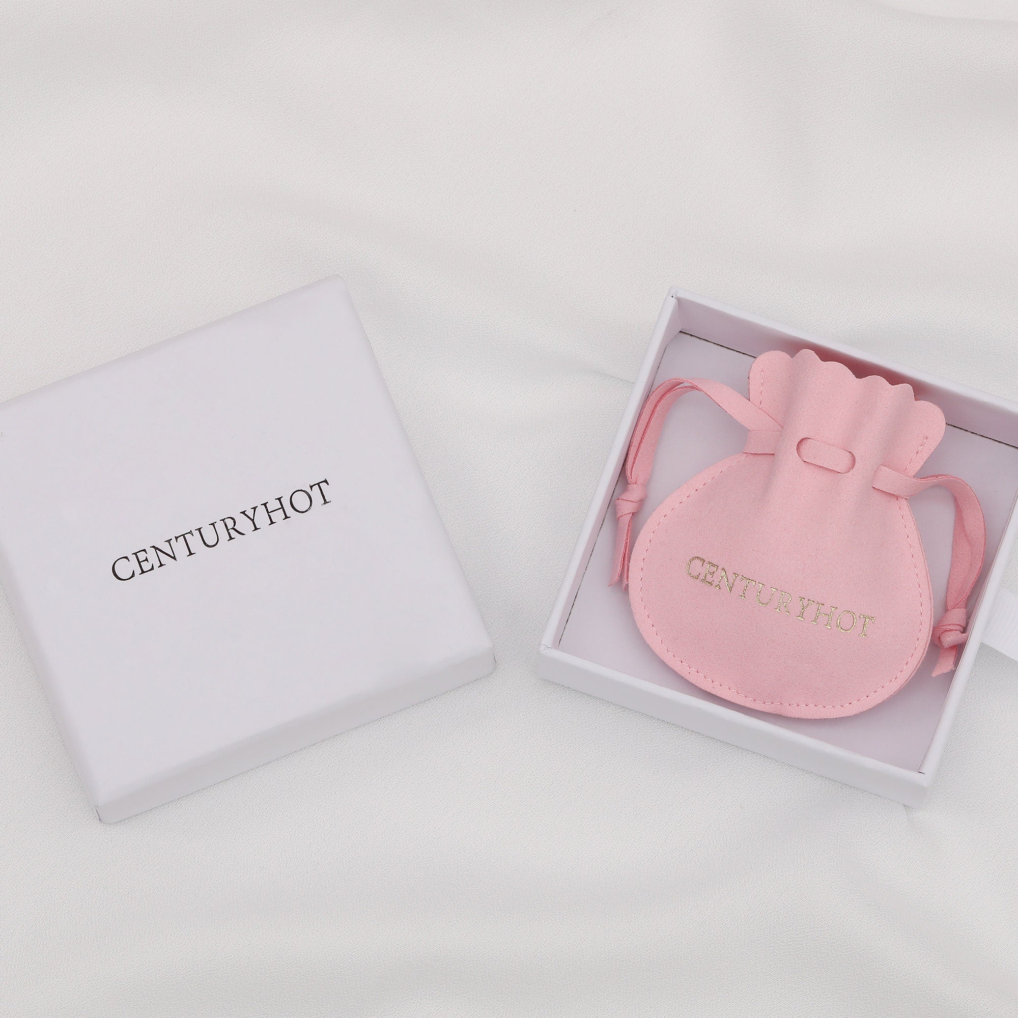 50 Sand Microfiber Jewelry Bags, Personalized Logo Drawstring Packaging-zoom-8