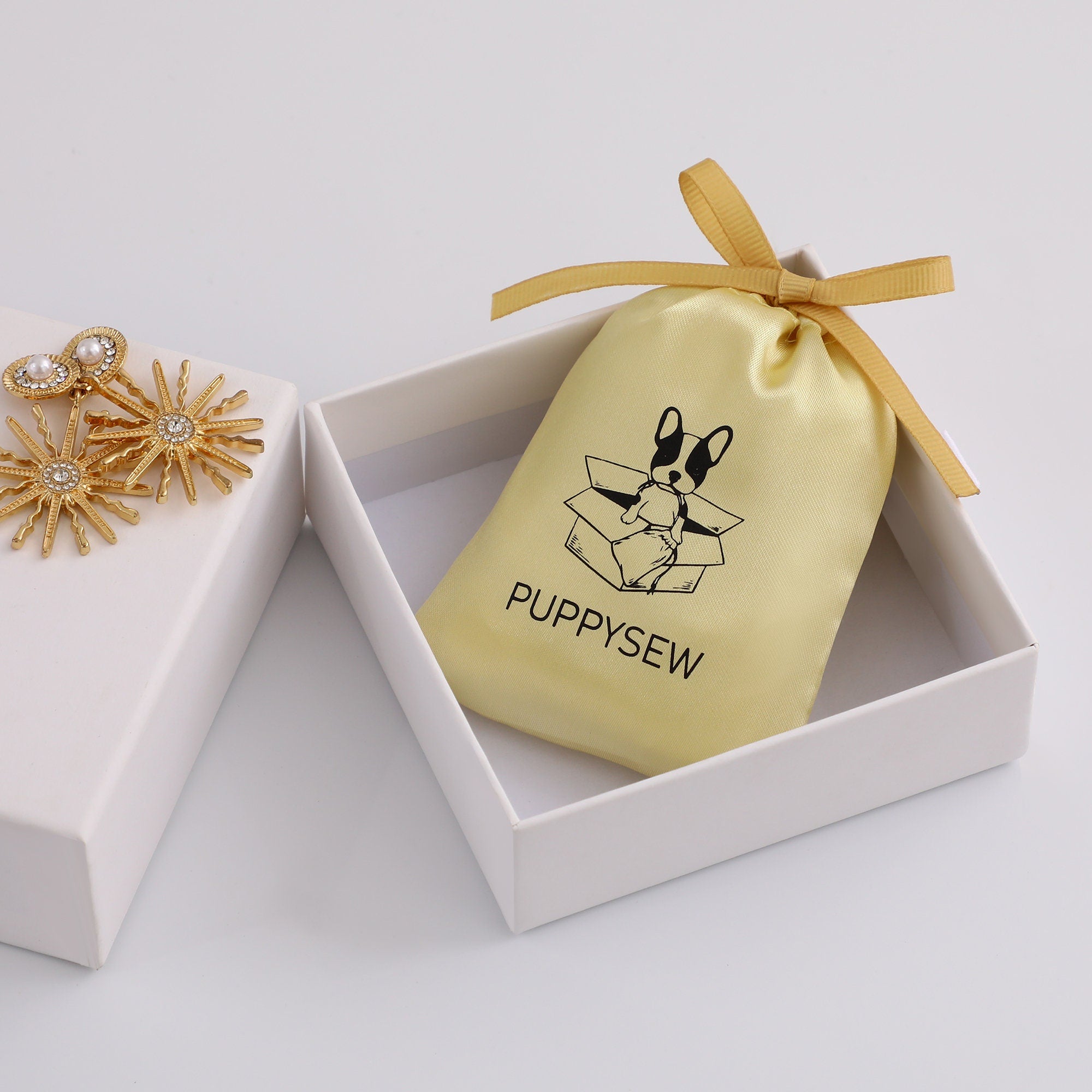 Custom Logo Satin Drawstring Pouch, Jewelry Packaging-zoom-3
