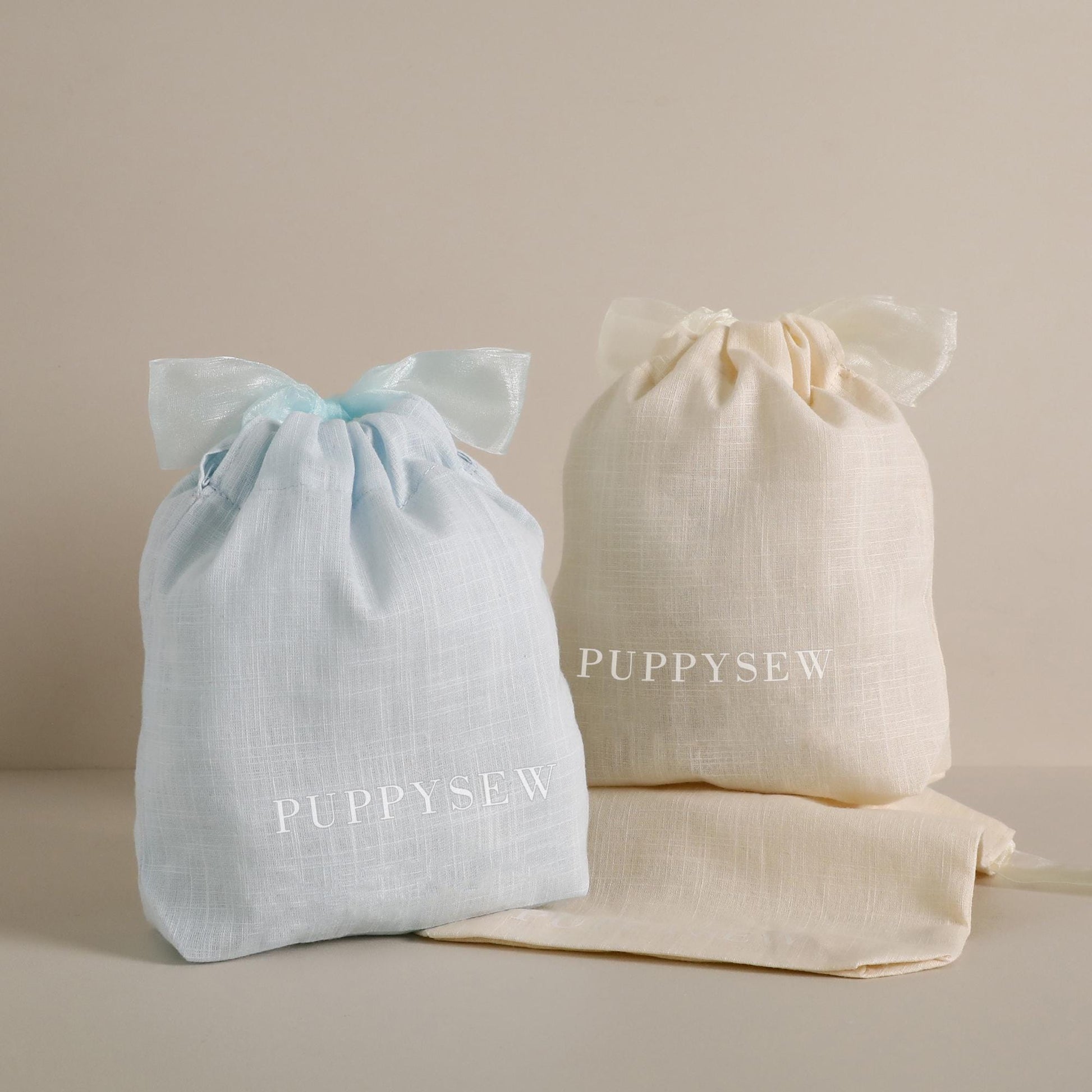 50pcs Custom Cotton Drawstring Bags – Eco Dye, Organza Tie-2