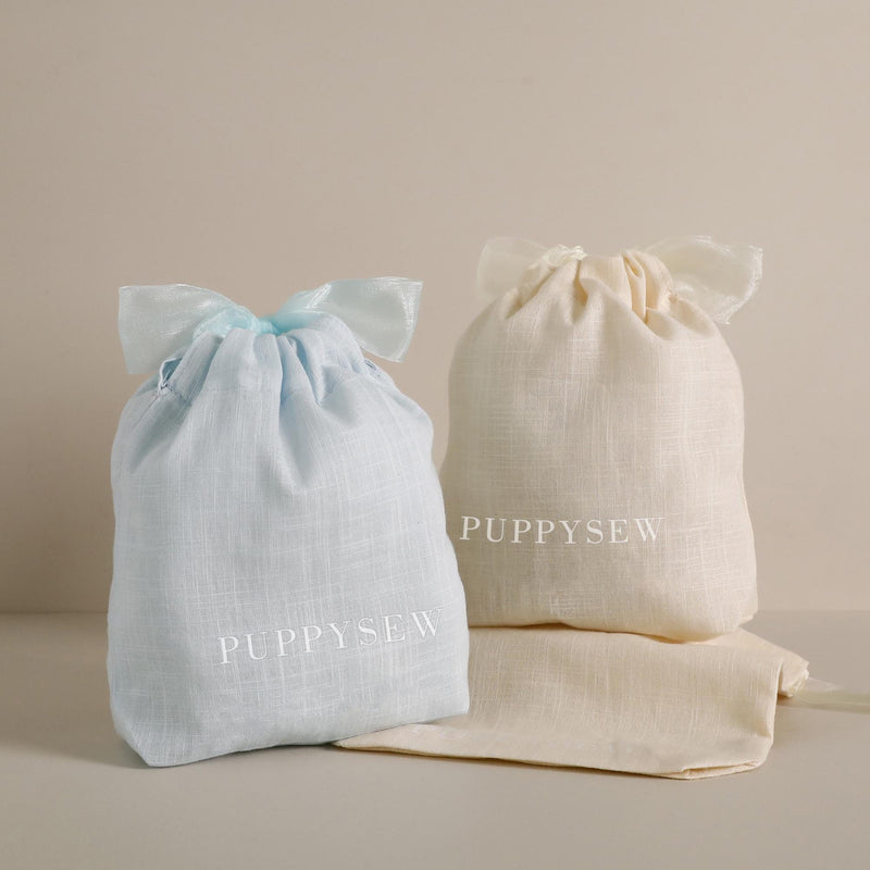50pcs Custom Cotton Drawstring Bags – Eco Dye, Organza Tie-zoom-