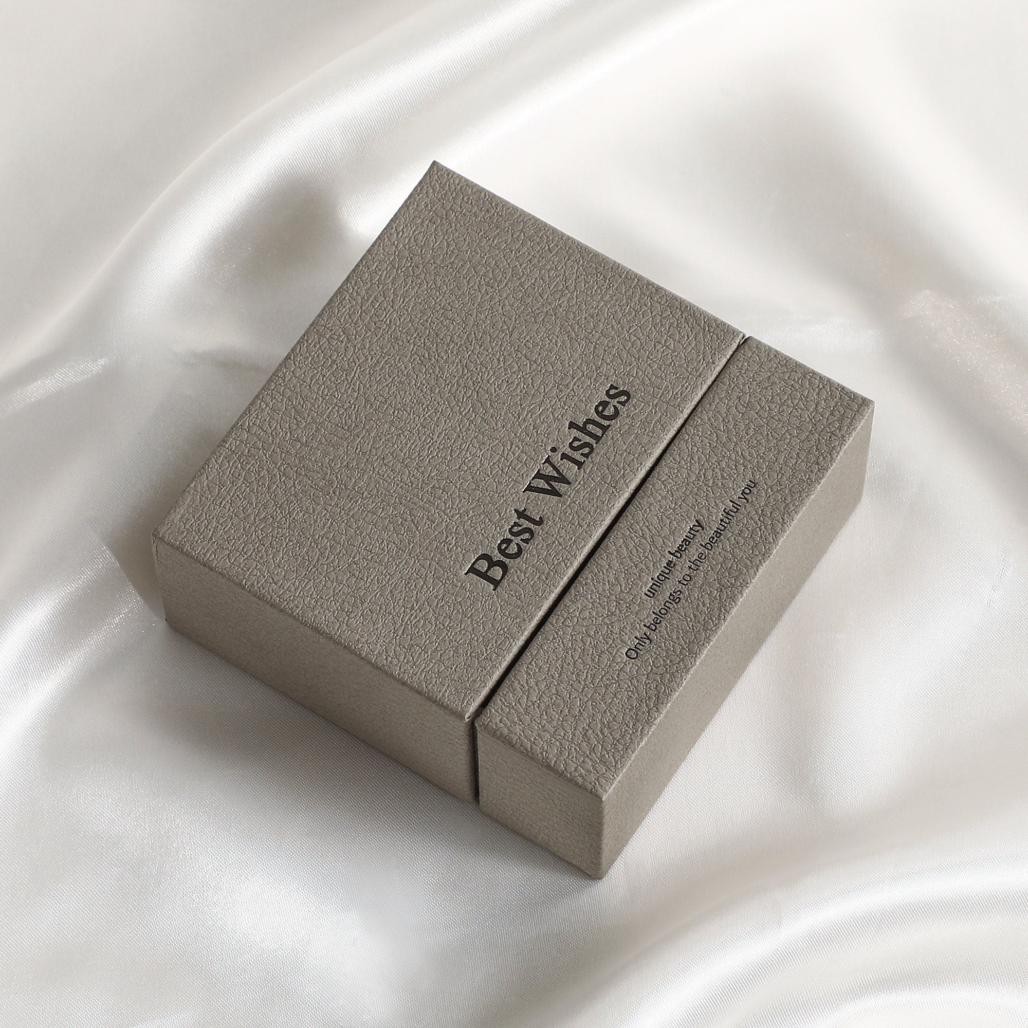 Customizable Jewelry Box, Necklace Ring Box with Sponge, Personalized Logo-zoom-5