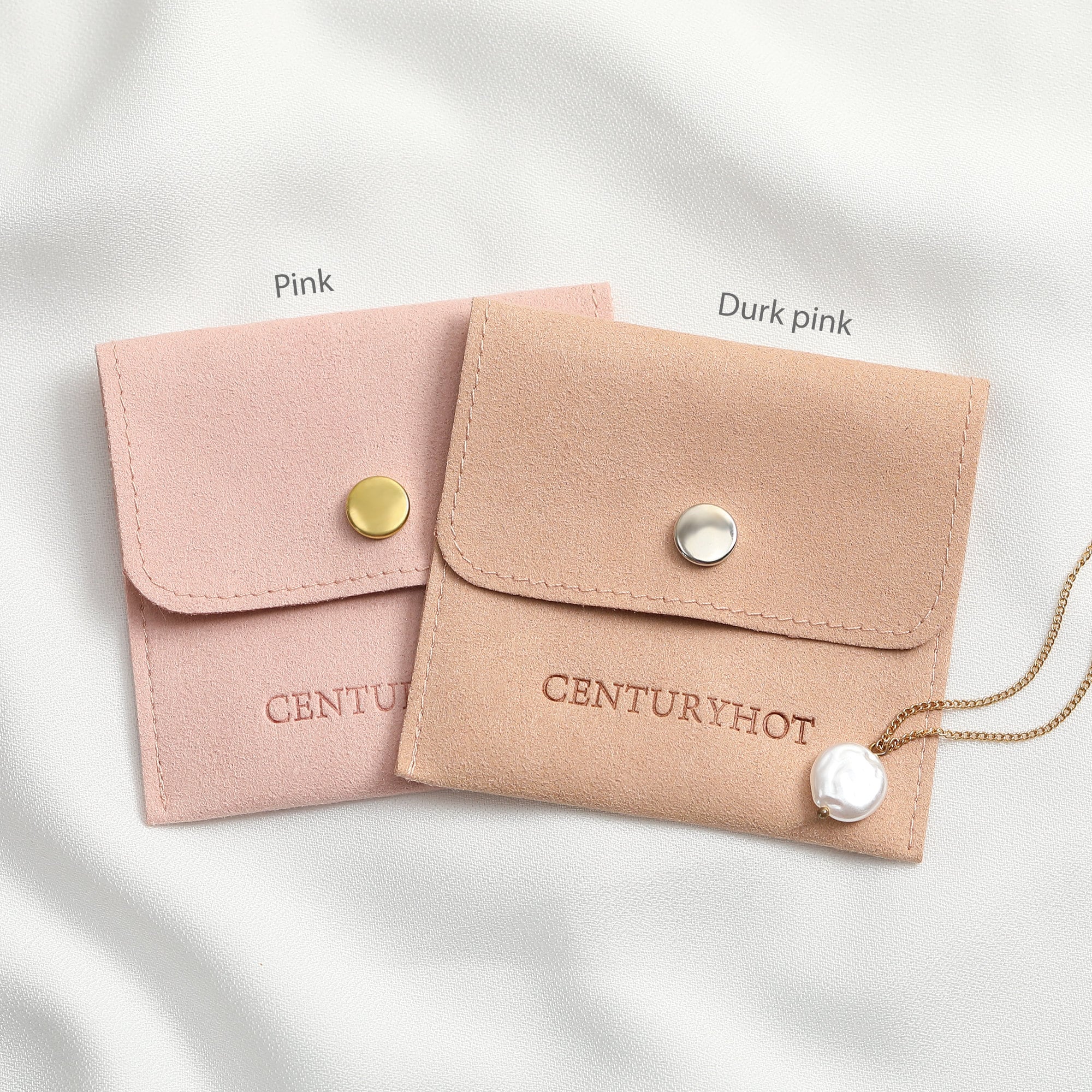 Personalized Microfiber Jewelry Bags with Logo, Fashion Packaging-zoom-2
