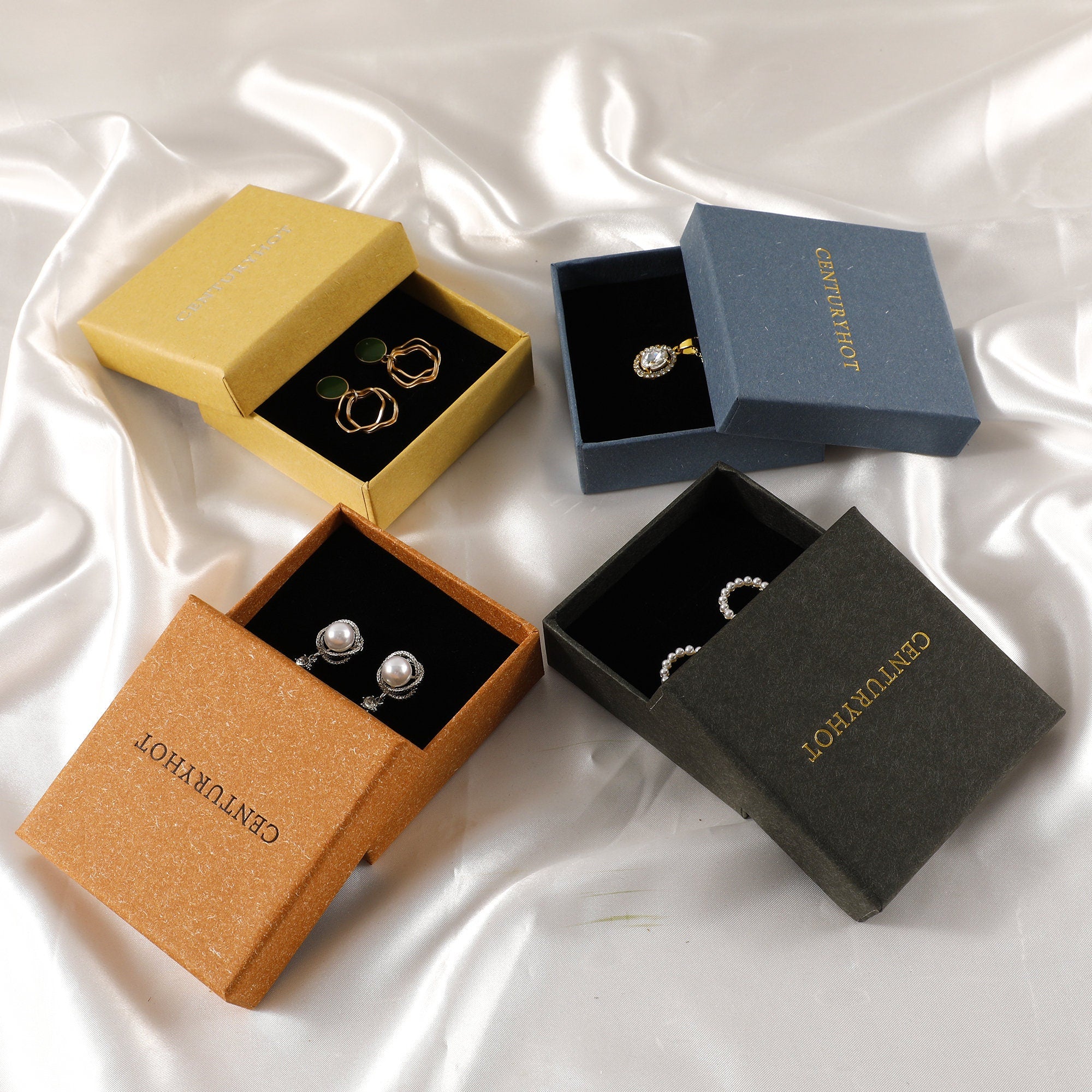 Custom Logo Jewelry Box - Necklace, Earrings, Ring Packaging-zoom-10