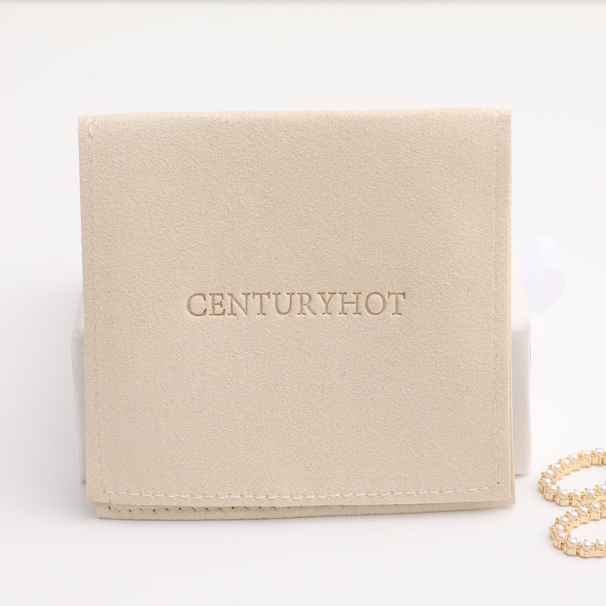 Embossed Logo Microfiber Jewelry Bag, Personalized Packaging-zoom-9