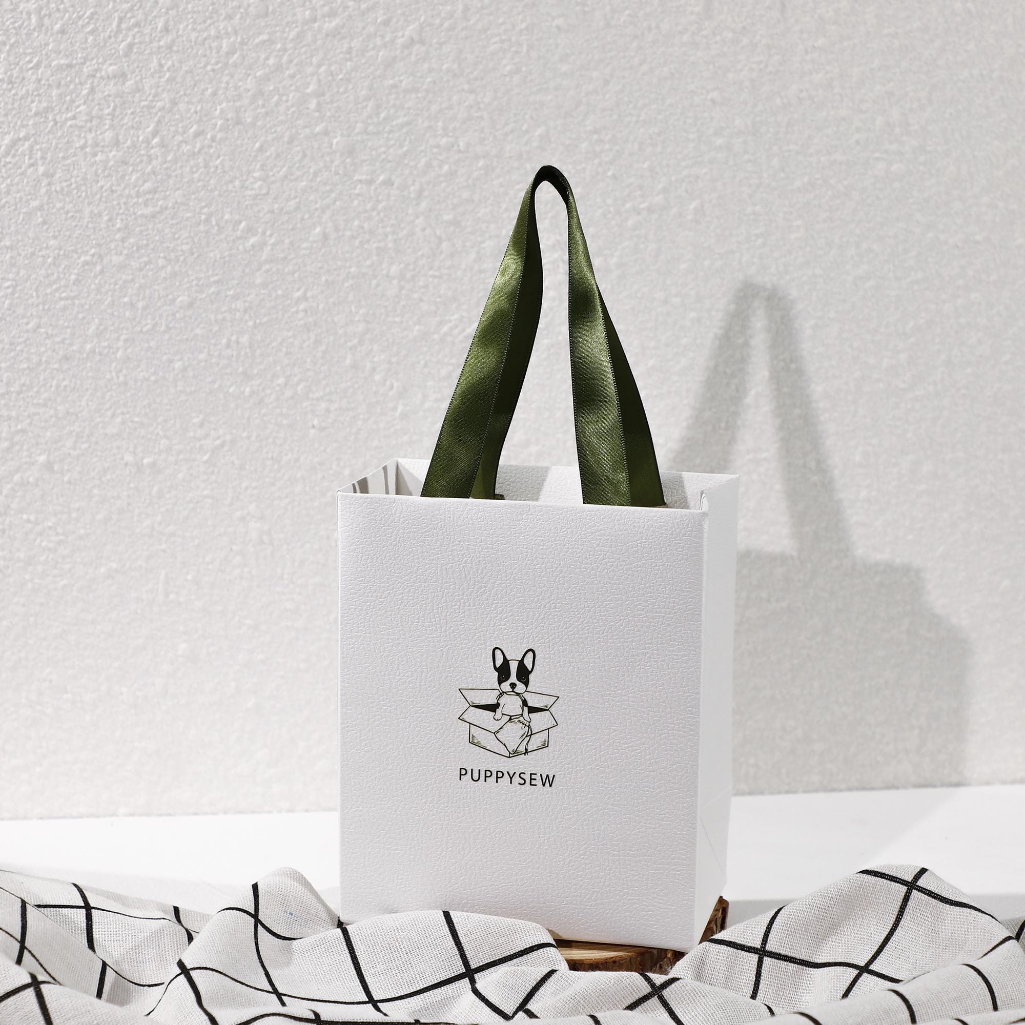 Custom Logo Red Paper Gift Bags | Matte Finish, Satin Handles, Retail Packaging-zoom-6