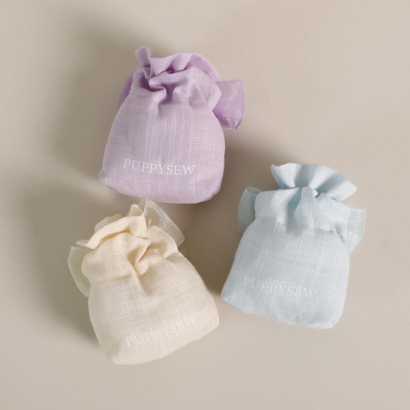 50pcs Custom Cotton Drawstring Bags – Eco Dye, Organza Tie-zoom-